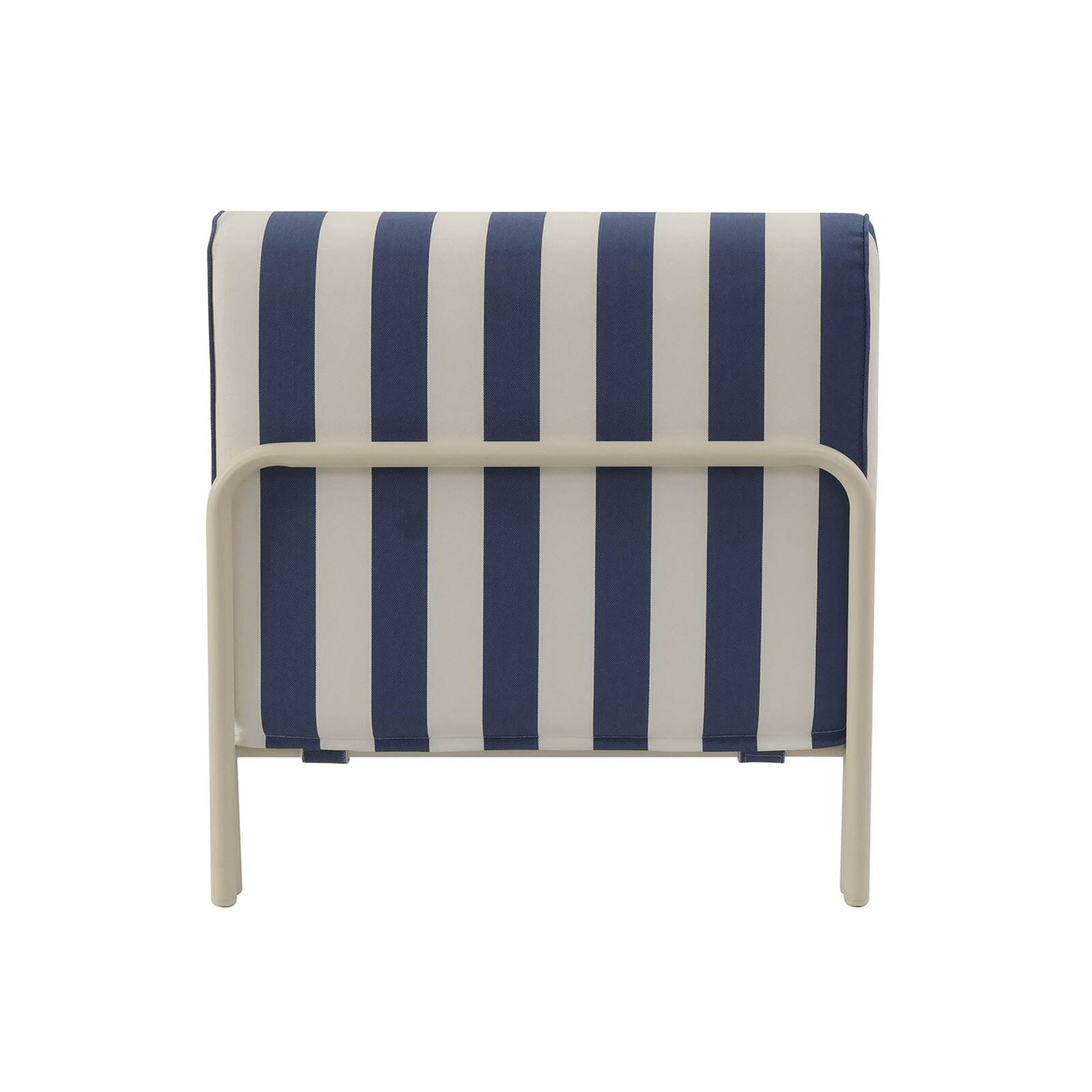 Méridienne rayée pour salon de jardin modulable 