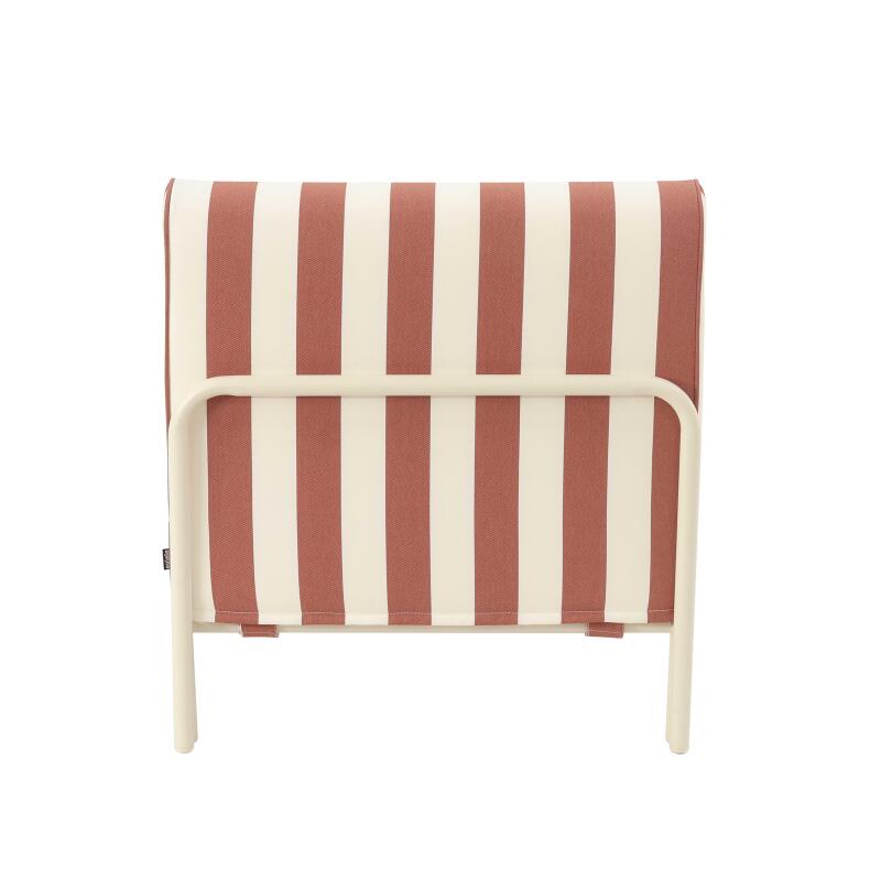 Méridienne rayée pour salon de jardin modulable  (6/8)
