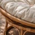 Fauteuil papasan de jardin en rotin synthétique