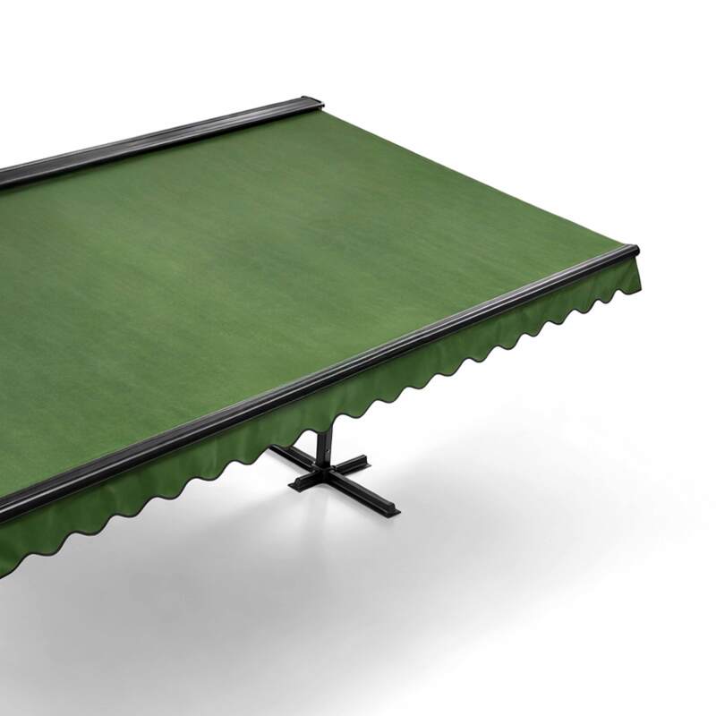 Store banne double pente manuel avec coffre 3 x 4 m (3/5)