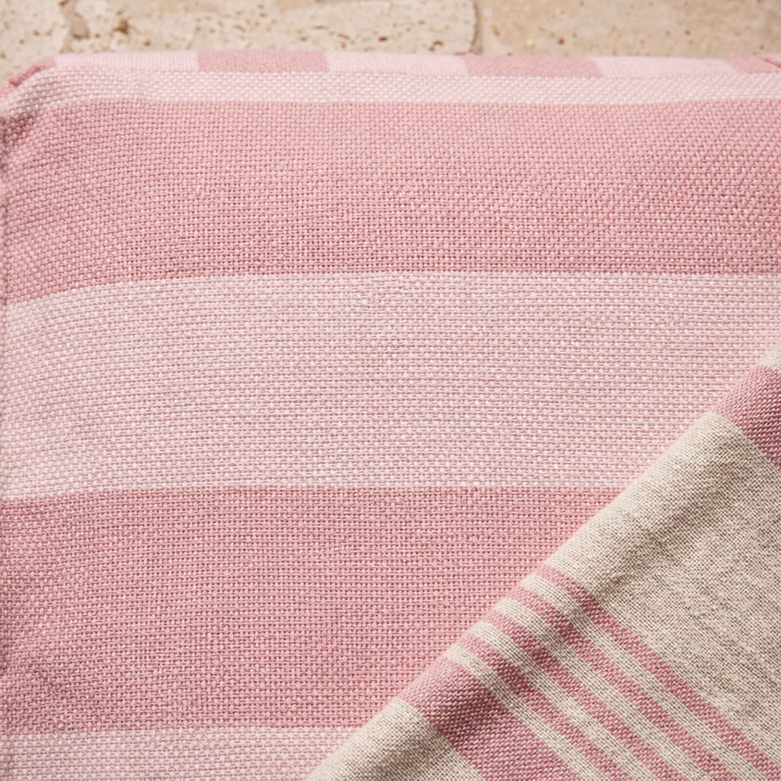 Salon de jardin modulable 2 places avec 2 méridiennes rayées