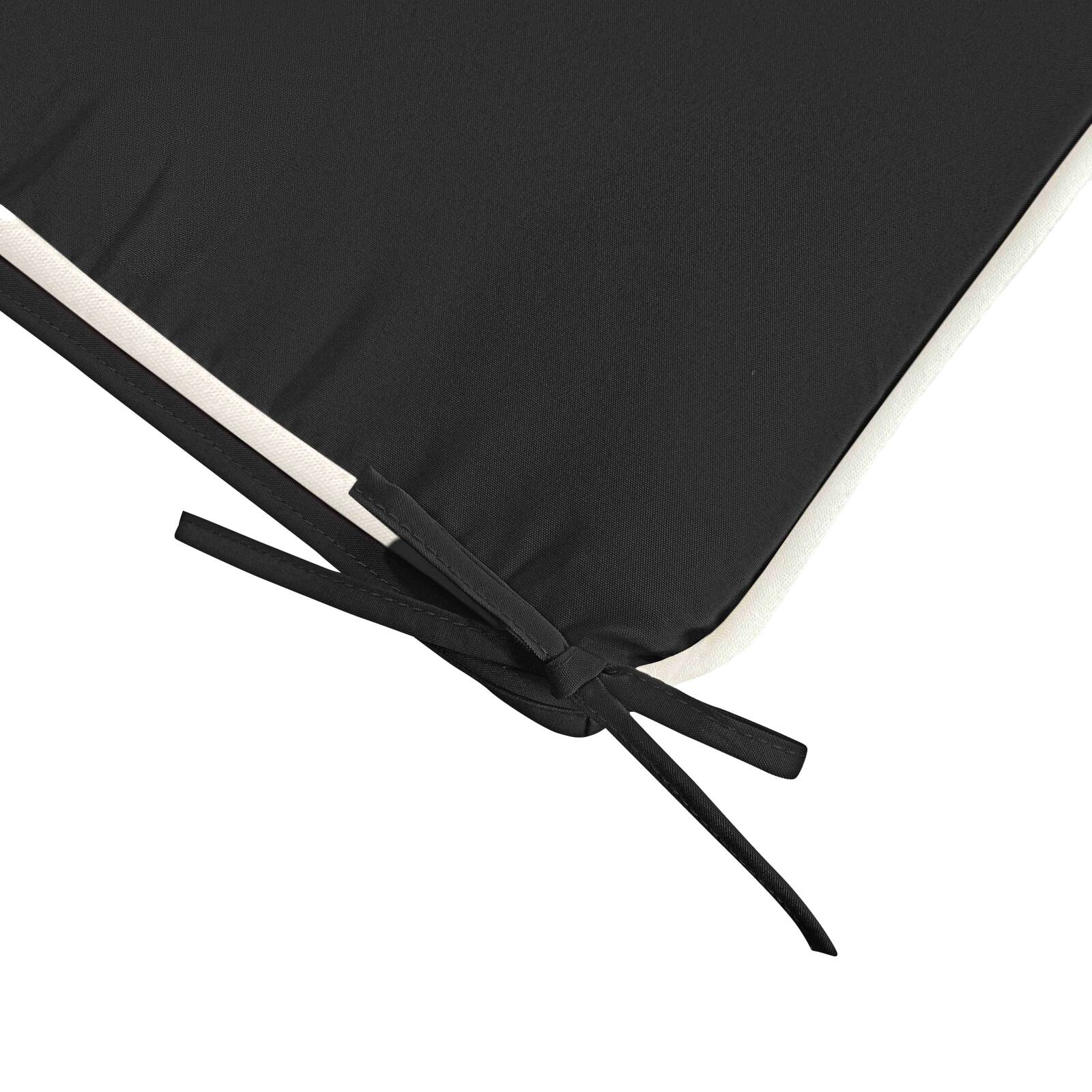 Lot de 4 galettes de chaise d'extérieur unies 40 x 40 cm