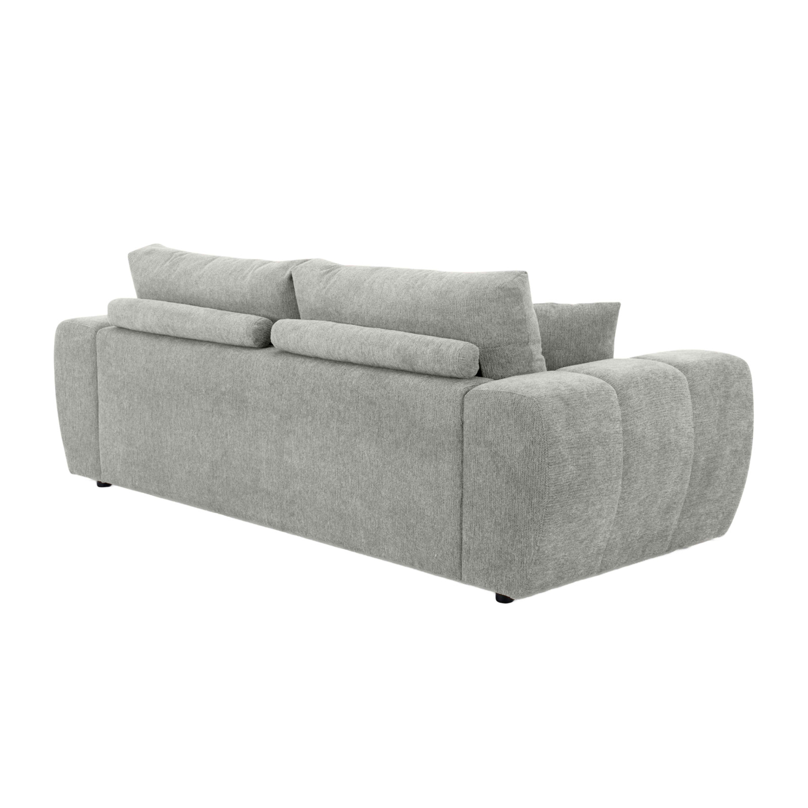 Canapé 3 places en tissu avec coussins