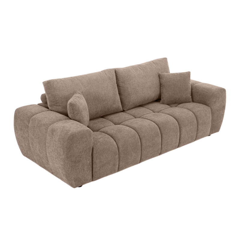 Canapé 3 places en tissu avec coussins (8/9)