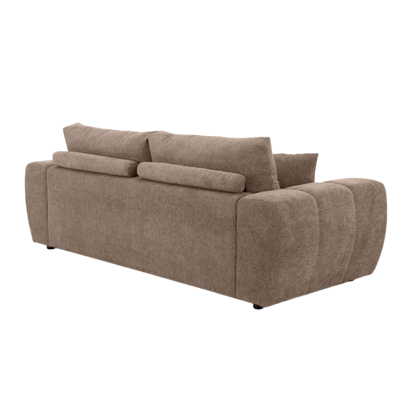 Canapé 3 places en tissu avec coussins