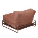 Chauffeuse pour salon de jardin modulable avec structure