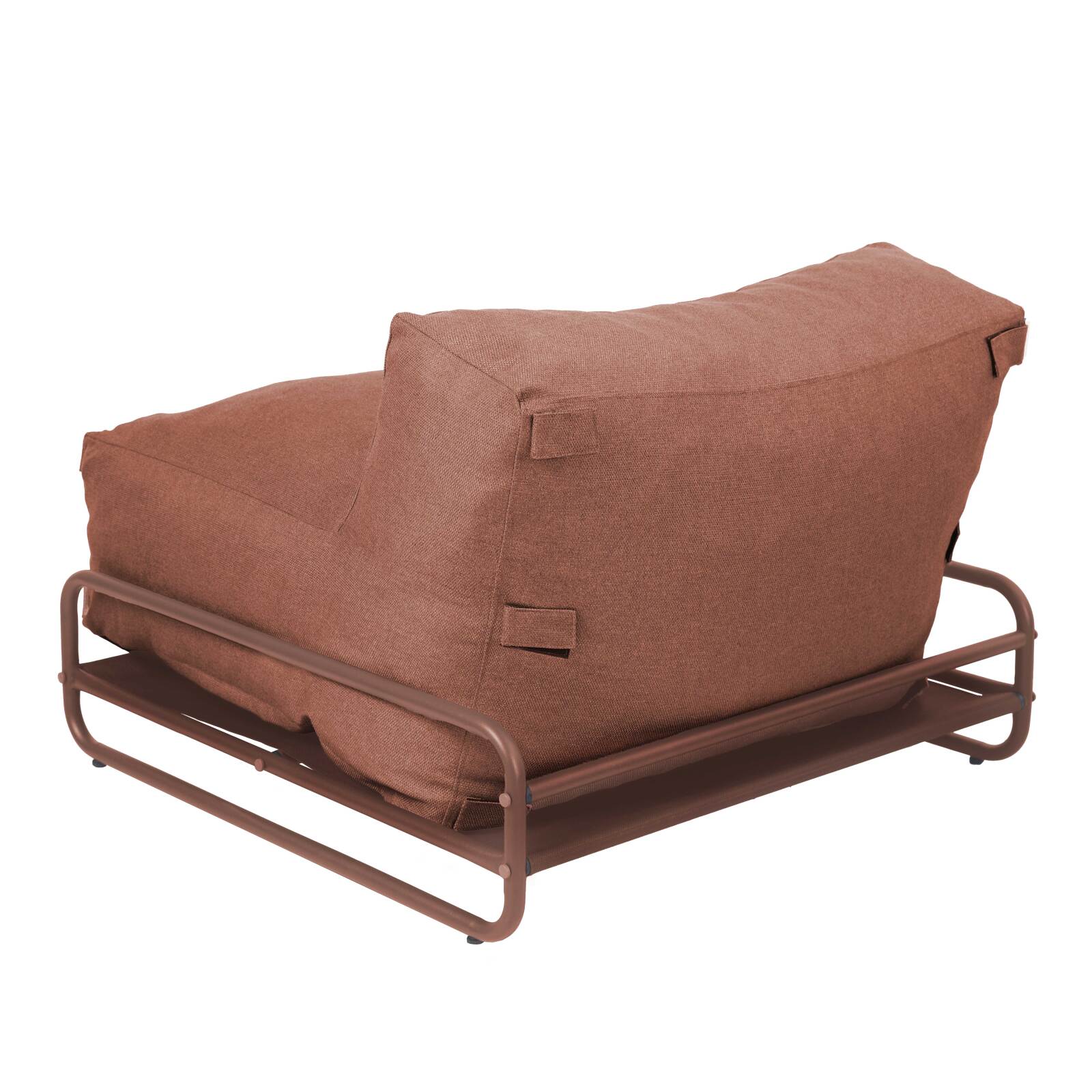Chauffeuse pour salon de jardin modulable avec structure