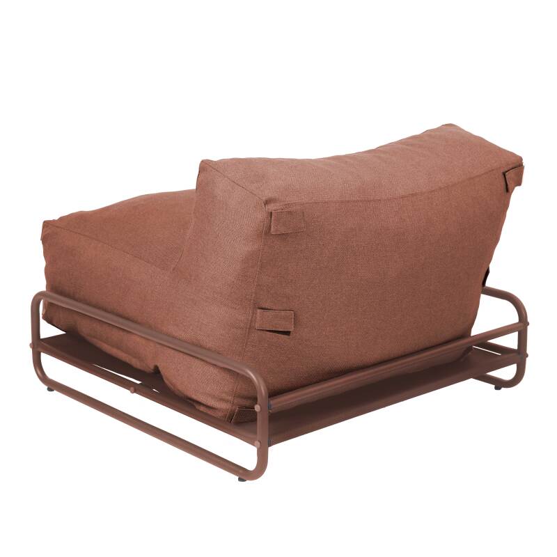 Chauffeuse pour salon de jardin modulable avec structure (5/7)