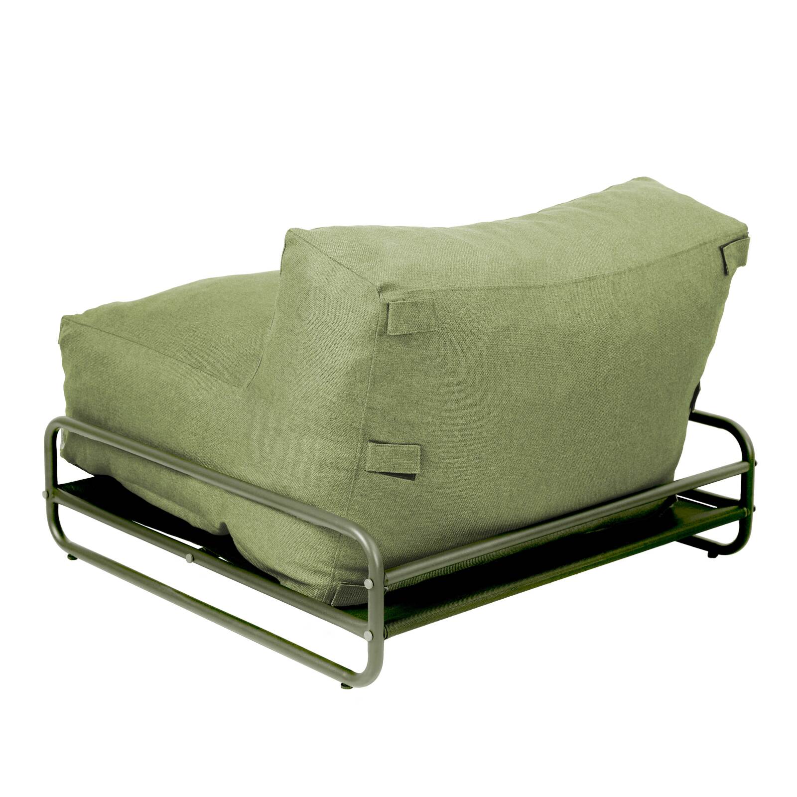Chauffeuse pour salon de jardin modulable avec structure