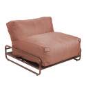 Chauffeuse pour salon de jardin modulable avec structure