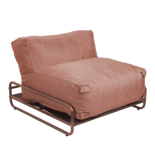 Chauffeuse pour salon de jardin modulable avec structure | Oviala
