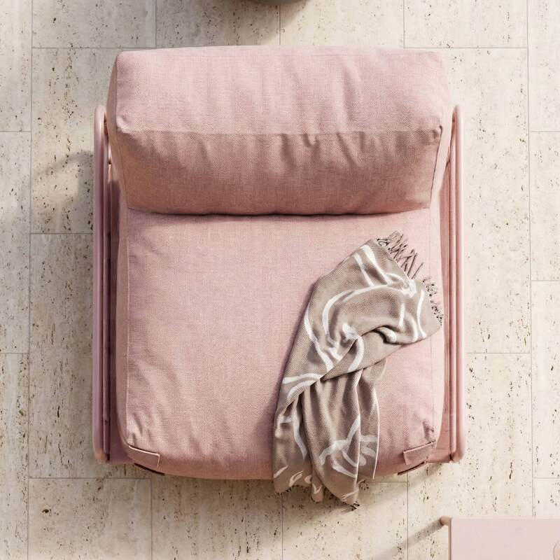 Chauffeuse pour salon de jardin modulable avec structure (2/7)