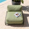 Chauffeuse pour salon de jardin modulable avec structure