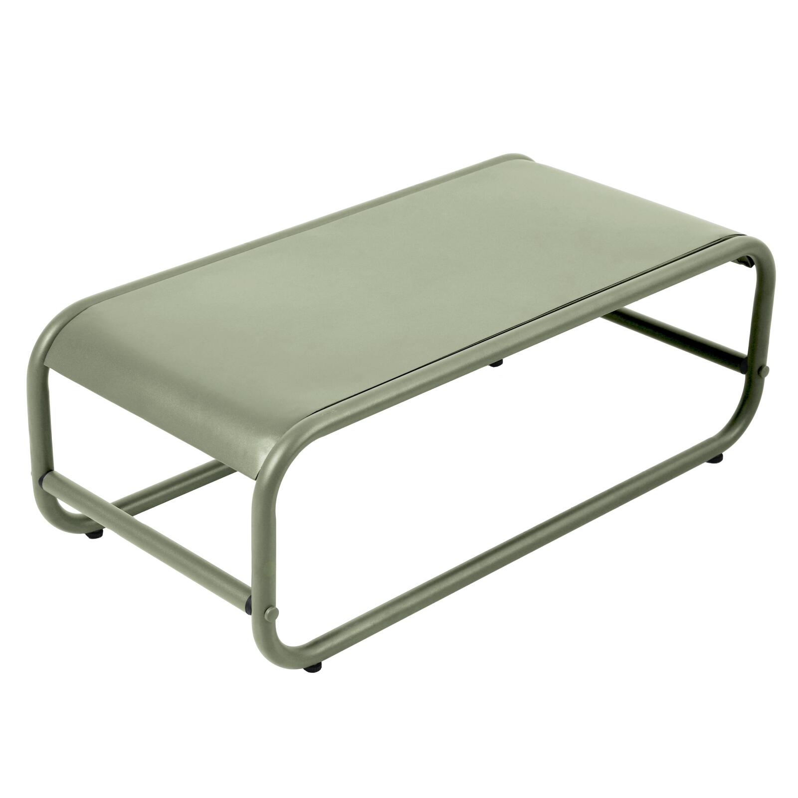 Table basse de jardin rectangulaire en métal 85x40x30 cm