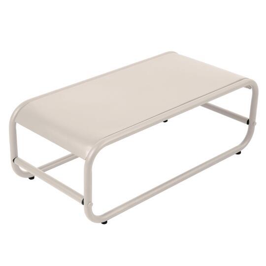 Table basse de jardin rectangulaire en métal  85x40x30 cm | Oviala