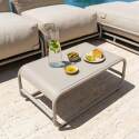 Table basse de jardin rectangulaire en métal 85x40x30 cm