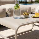 Table basse de jardin rectangulaire en métal 85x40x30 cm