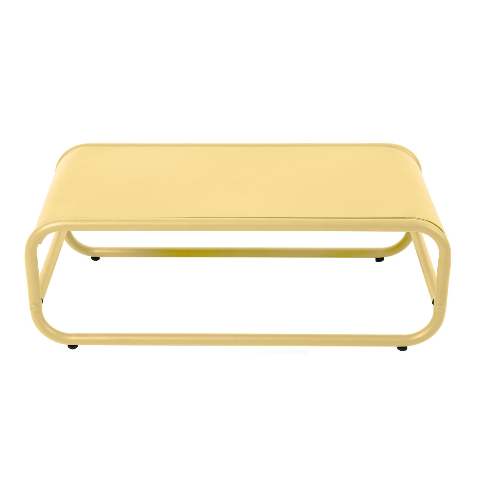 Table basse de jardin rectangulaire en métal 85x40x30 cm