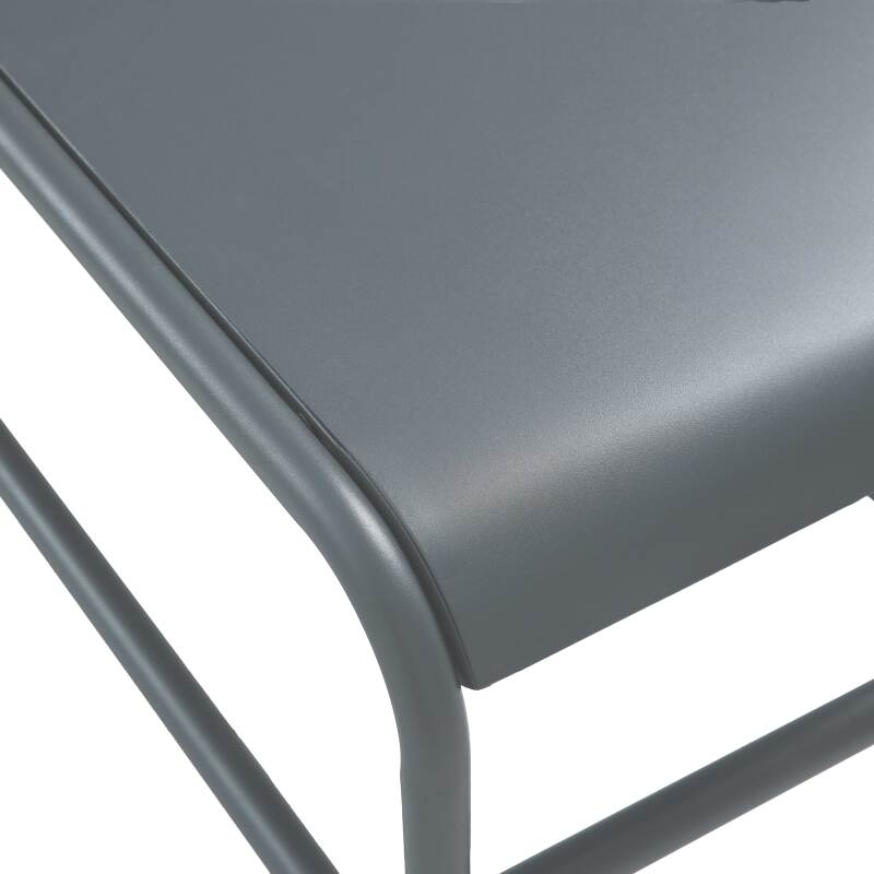 Table basse de jardin rectangulaire en métal 85x40x30 cm (6/7)