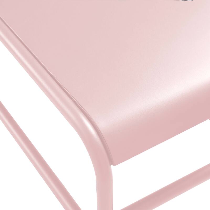 Table basse de jardin rectangulaire en métal 85x40x30 cm (6/7)