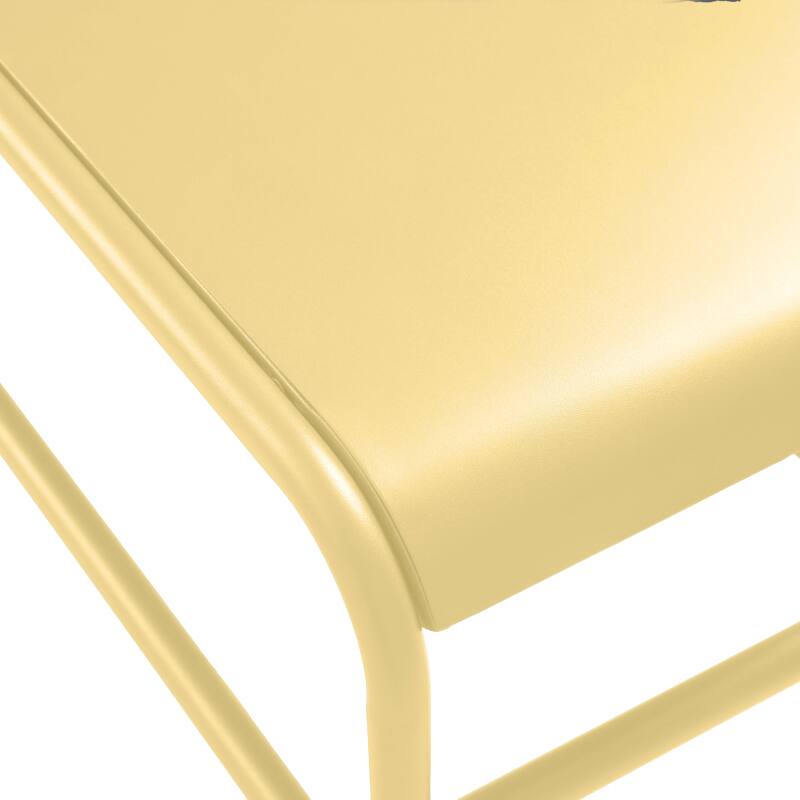 Table basse de jardin rectangulaire en métal 85x40x30 cm (6/7)