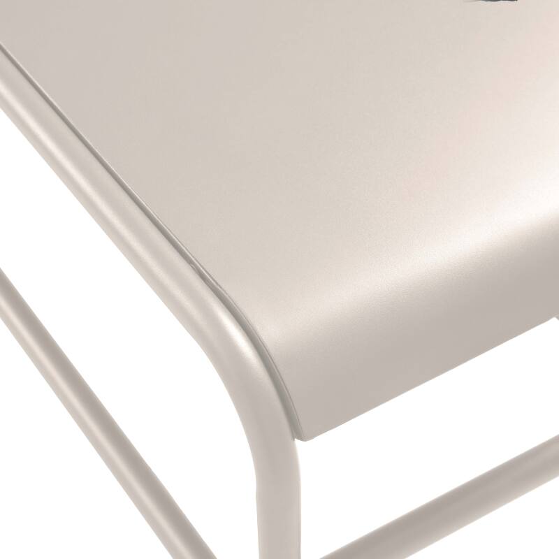 Table basse de jardin rectangulaire en métal 85x40x30 cm (6/7)