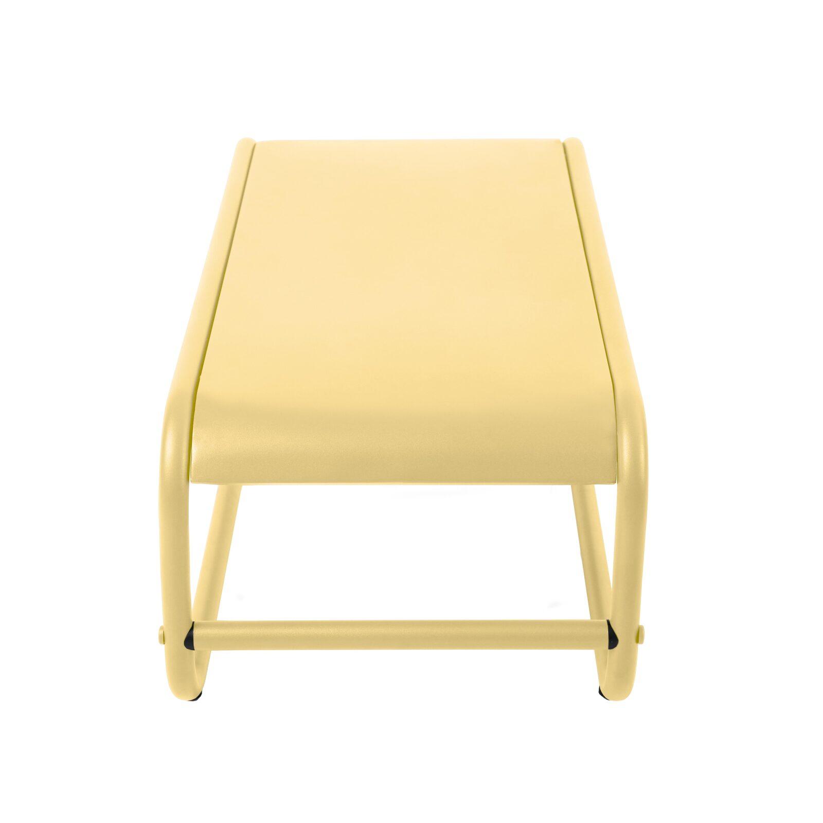 Table basse de jardin rectangulaire en métal 85x40x30 cm