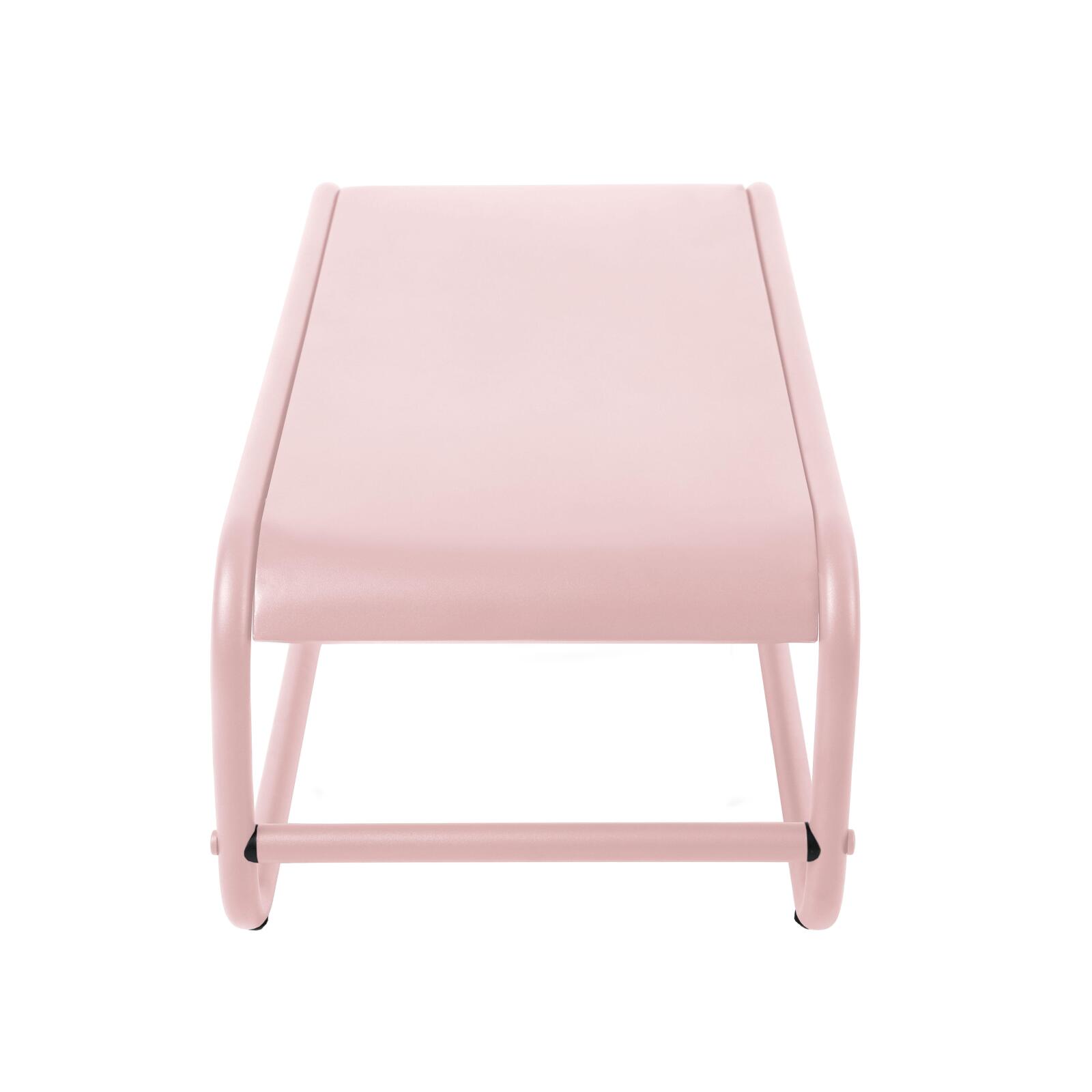 Table basse de jardin rectangulaire en métal 85x40x30 cm