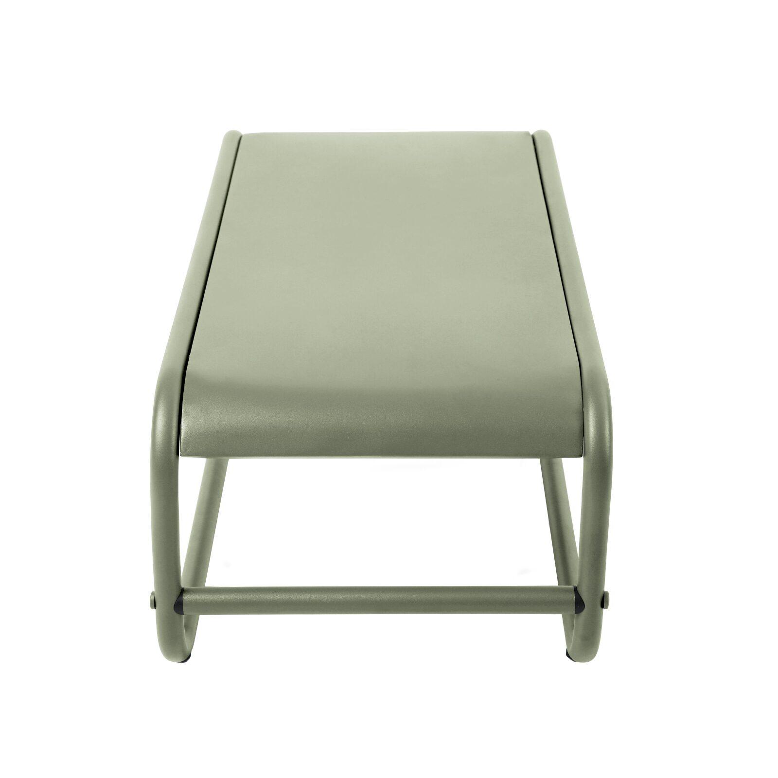 Table basse de jardin rectangulaire en métal 85x40x30 cm