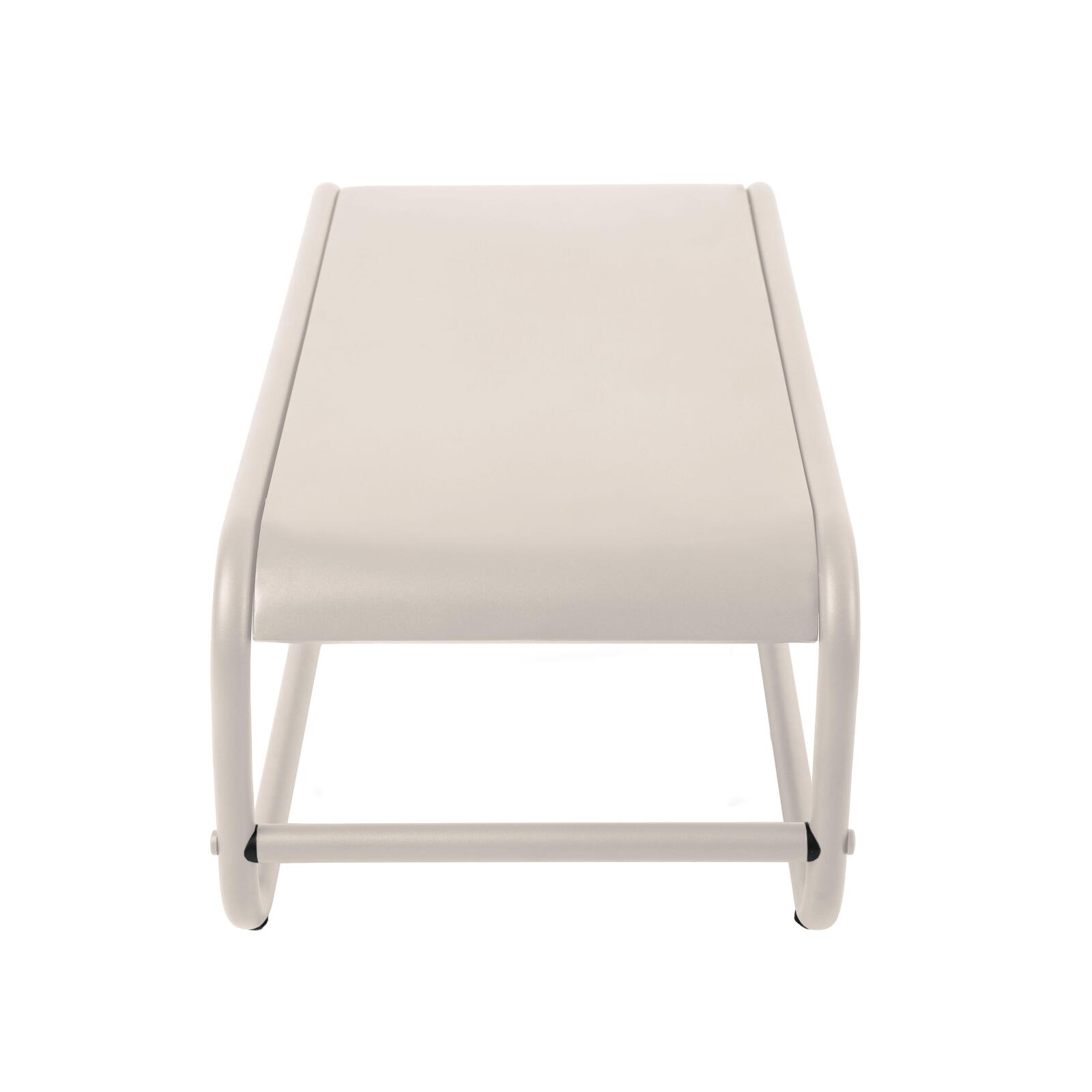 Table basse de jardin rectangulaire en métal 85x40x30 cm