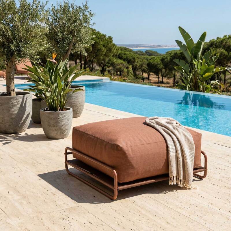 Structure pour fauteuil et pouf de salon de jardin modulable MIXI
 (4/5)