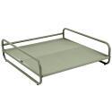 Chauffeuse pour salon de jardin modulable avec structure