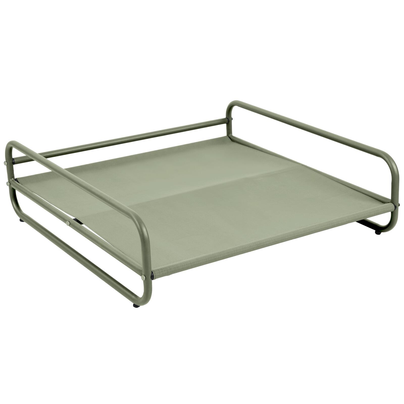 Chauffeuse pour salon de jardin modulable avec structure