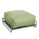 Pouf pour salon de jardin modulable avec structure