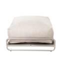 Pouf pour salon de jardin modulable avec structure