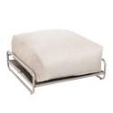 Pouf pour salon de jardin modulable avec structure