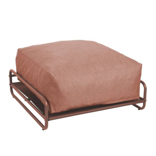 Pouf pour salon de jardin modulable avec structure | Oviala