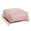Pouf pour salon de jardin modulable avec structure