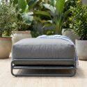 Pouf pour salon de jardin modulable avec structure