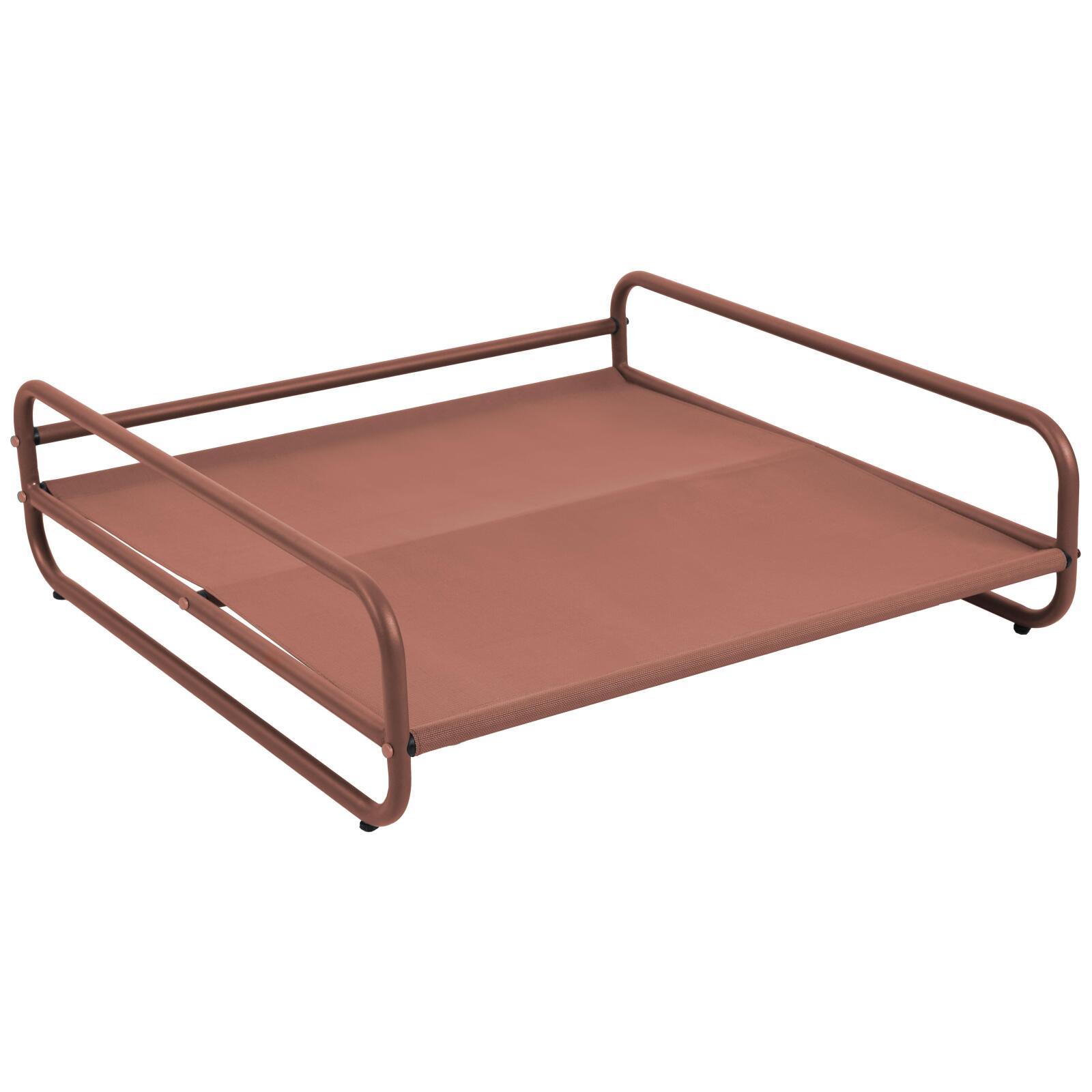 Pouf pour salon de jardin modulable avec structure