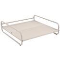 Pouf pour salon de jardin modulable avec structure