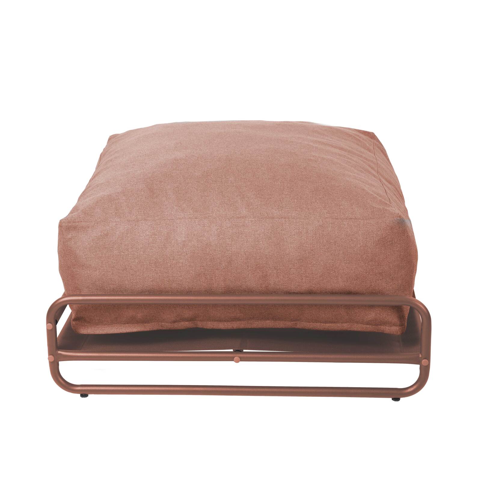 Pouf pour salon de jardin modulable avec structure