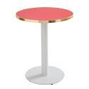 Plateau de table rond en contreplaqué avec revêtement stratifié et bord en aluminium ⌀60 cm