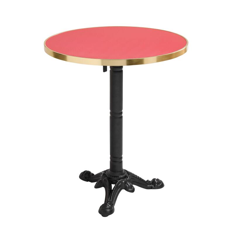 Plateau de table rond en contreplaqué avec revêtement stratifié et bord en aluminium ⌀60 cm (5/6)