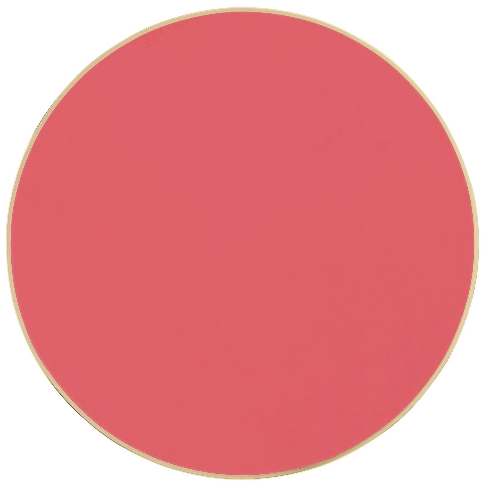 Plateau de table rond en contreplaqué avec revêtement stratifié et bord en aluminium ⌀60 cm