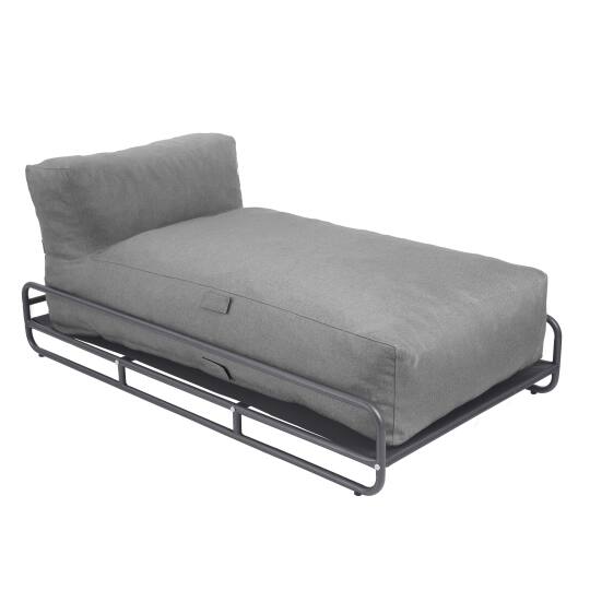 Méridienne pour salon de jardin modulable avec structure | Oviala