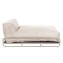 Méridienne pour salon de jardin modulable avec structure