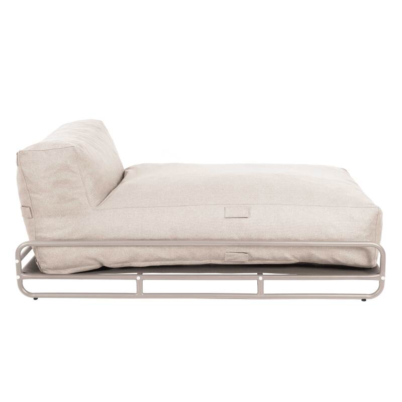 Méridienne pour salon de jardin modulable avec structure (4/6)