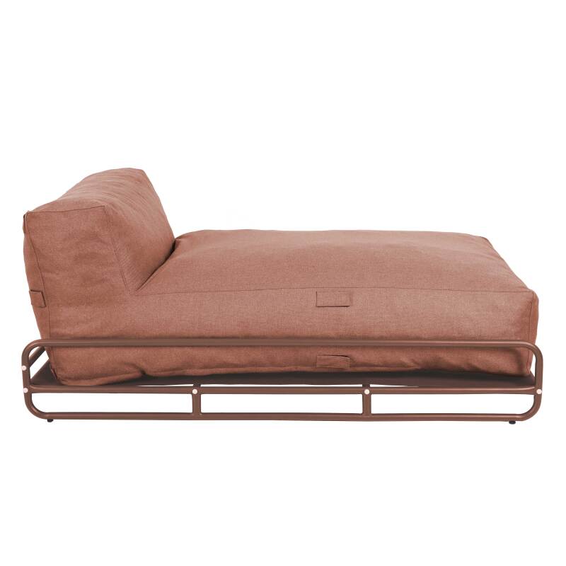 Méridienne pour salon de jardin modulable avec structure (4/6)