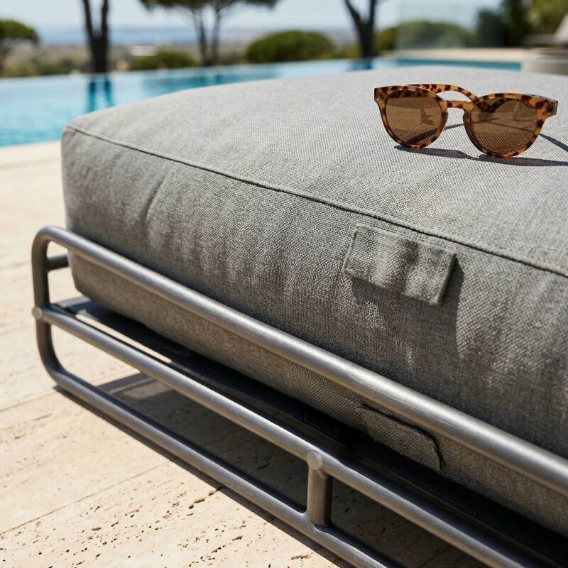 Méridienne pour salon de jardin modulable avec structure (3/7)